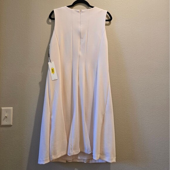 Calvin Klein Elegant Soft Pink Midi Dress Sz 14W NWT - Picture 3 of 3